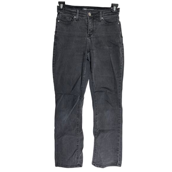 Levis Bootcut Jeans Women 4 Gray Perfectly Slimming Denim Mid Rise PUCKERING - Picture 1 of 7